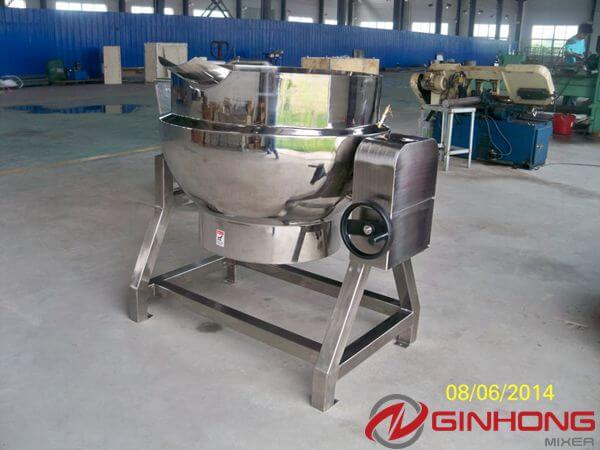 Ginhong Finished a 200L Electric Heating Kettle for Cooking Crayfish
